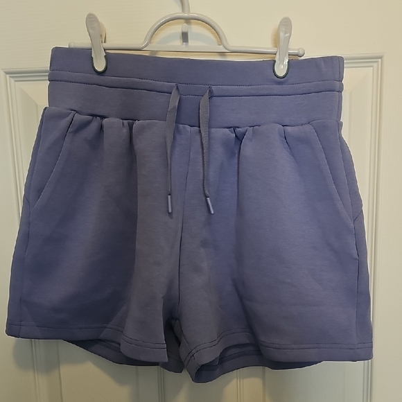 NWOT Purple Athletic Shorts with Elastic Waistband and Drawstring - Picture 1 of 3